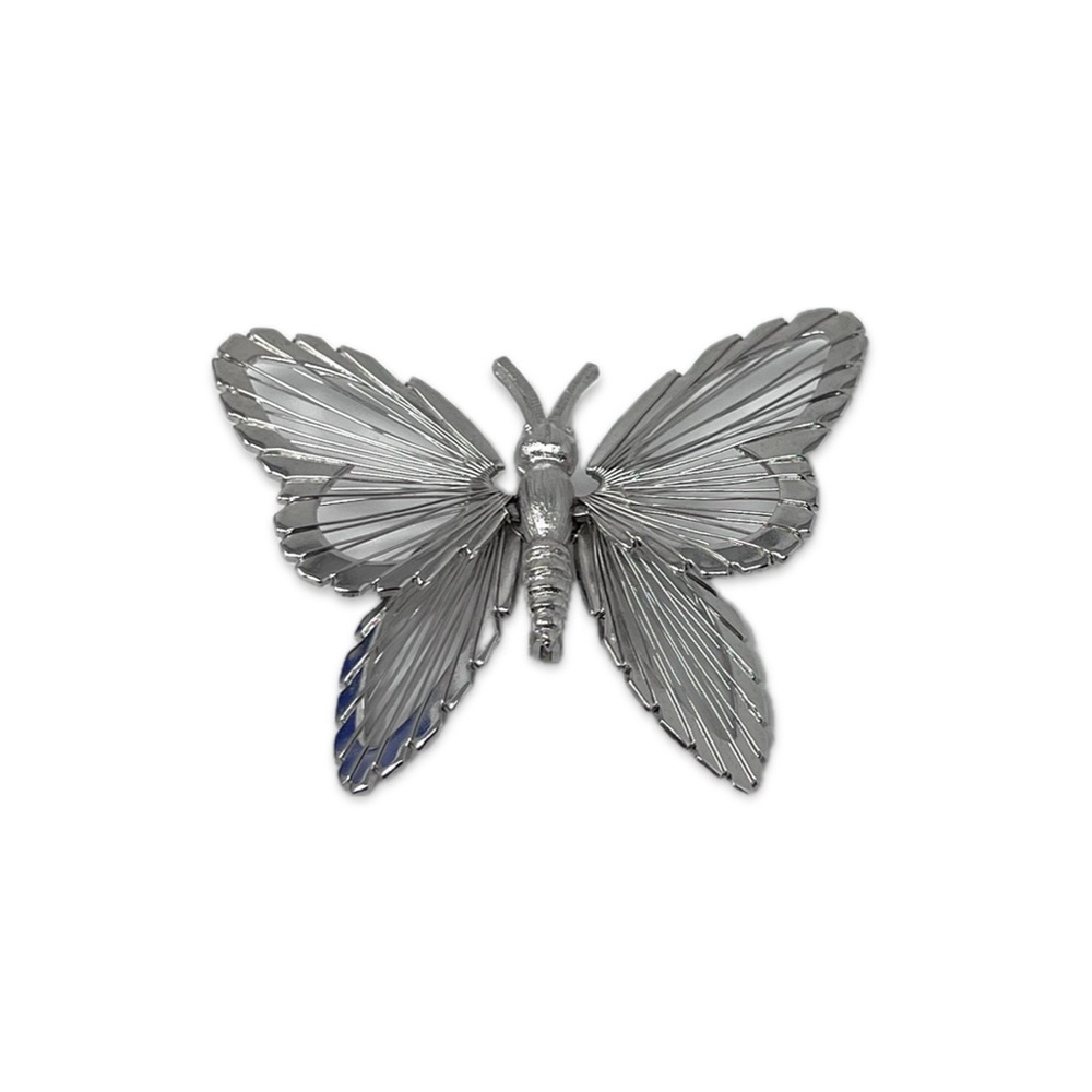 🦋Vintage🦋 MONET Menagerie Butterfly Brooch Pin Silver Tone